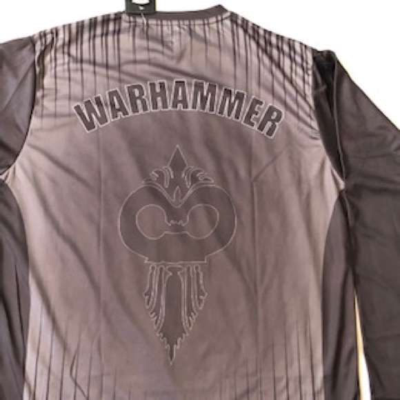 Warhammer black and gray long sleeve t-shirt - Picture 1 of 6